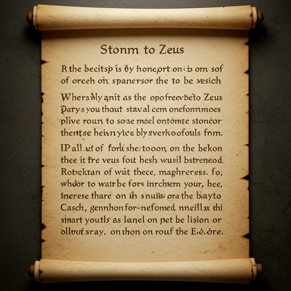 Exploring Cleanthes’ Hymn to Zeus: A Stoic Prayer