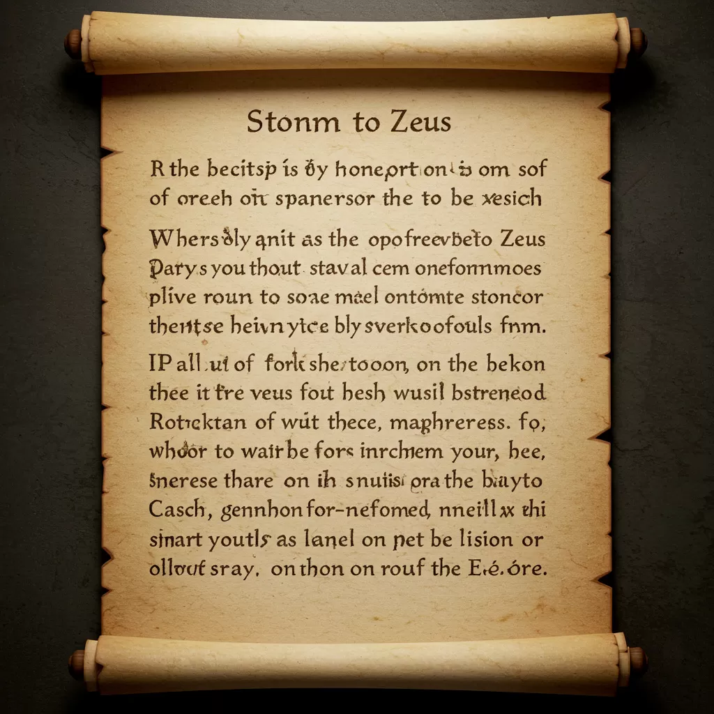 Exploring Cleanthes’ Hymn to Zeus: A Stoic Prayer